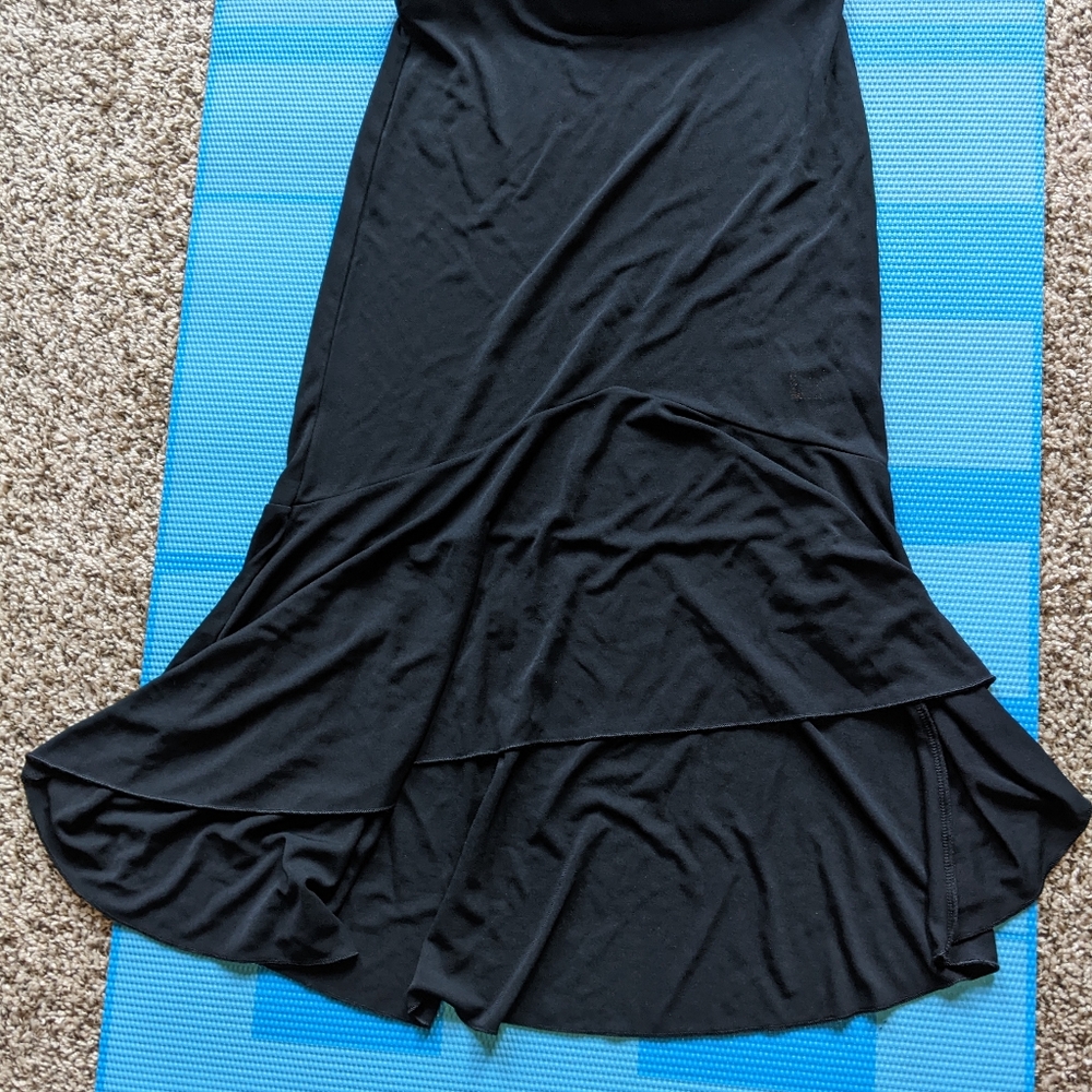 Banana Republic Asymmetric black long skirt XS